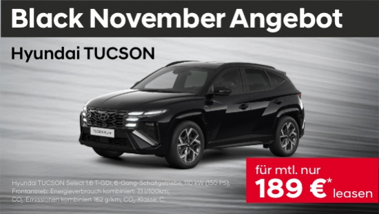 TUCSON bis 29.11. für nur 189 €* mtl. leasen!