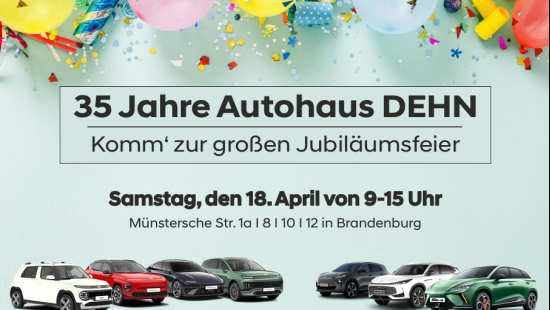 Jubiläumsfeier im Autohaus DEHN 